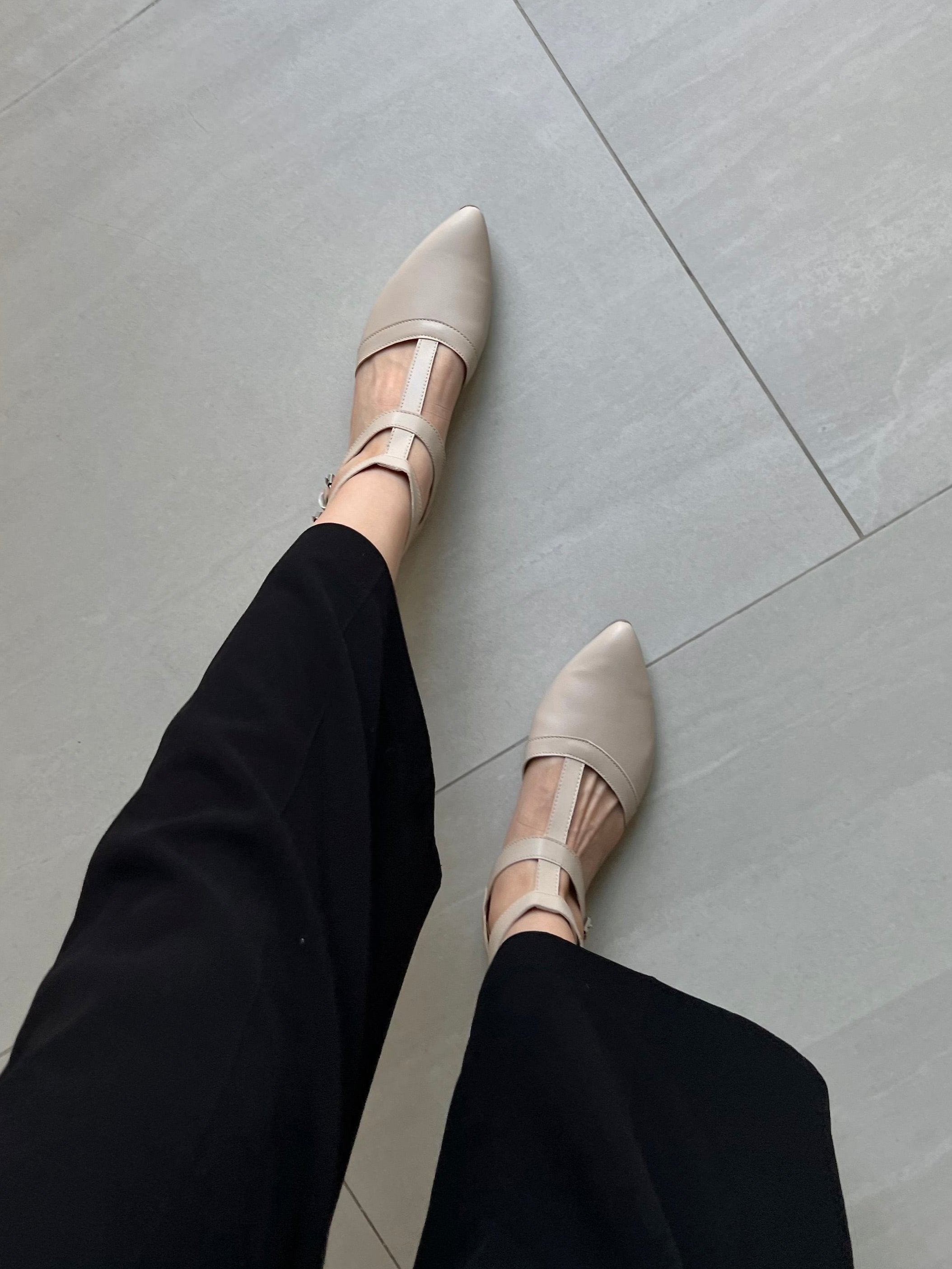 zapatilla piso beige late
